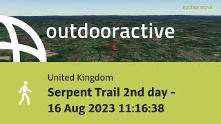 hike in the United Kingdom Serpent Trail 2nd day  16 Aug 2023 111638 [upl. by Sialac]