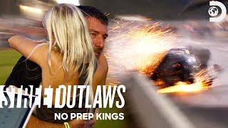 Daddy Dave Has a Major Crash  Street Outlaws No Prep Kings [upl. by Yumuk]