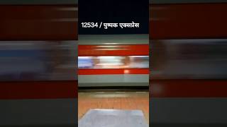 Pushpak Express 🚂 shortsvideo railvideos railwayvideography viralvideo youtuberailshorts [upl. by Ahsemal]