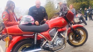 HESKETH V1000 Behemoth of Motorcycles Rocks up to Rykas Cafe at BOX HILL  Sunday Morning Ride Out [upl. by Alastair]