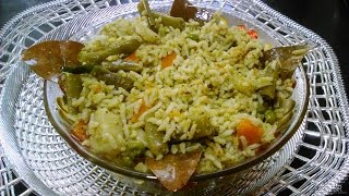 Vegetable Pulao  Mixed vegetable Palav  Veg Pulav recipe  Kannada recipes  Karnataka recipes [upl. by Tireb797]