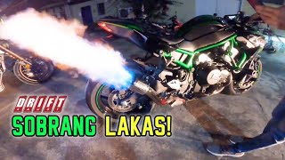 BAGONG TAMBUCHO DRIFT XAUST SOUND CHECK  Kawasaki Z H2 [upl. by Nimaynib93]