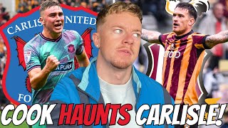 COOK HAUNTS CARLISLE  CARLISLE VS BRADFORD MATCHDAY VLOG [upl. by Akcirehs]