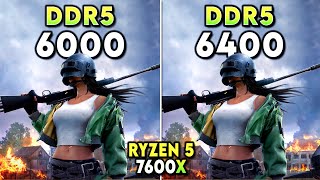 DDR5 6000 vs 6400  Ryzen 5 7600X  Does RAM Speed Matters [upl. by Iand]