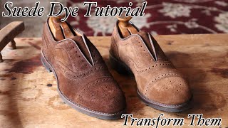 HOW TO DYE SUEDE SHOES DIY TUTORIAL amp 3 HELPFUL TIPS TO HELP YOU DO IT RIGHT [upl. by Orelu]