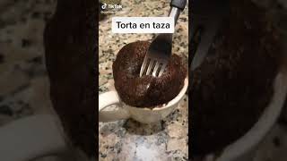 COMO HACER TORTA EN TAZA 🤤🍫  Postres de TikTok [upl. by Legge]