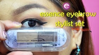 Essence Eyebrow Stylist Set Review  bingprojectawesome [upl. by Atinomar]