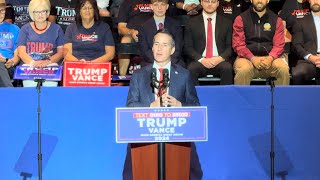 Senate Candidate Bernie Moreno Speaks at Hometown Rally with JD Vance in Middletown Ohio [upl. by Haorbed348]