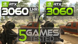 RTX 3060 LHR VS NON LHR  FPS TEST IN 5 GAMES 2023 [upl. by Eisnyl]