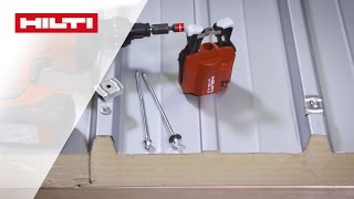 ANLEITUNG zur Hilti SCDW 1 S Montage von Sandwichelementen auf Holz [upl. by Elatnahs]