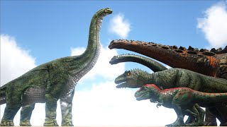 Brachiosaurus VS ARK Dinosaurs  Cantex [upl. by Cusack451]