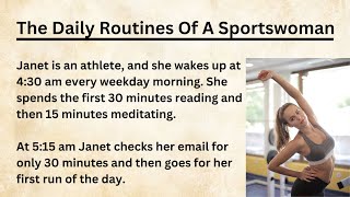 The Daily Routines Of A Sportswoman 🔥  English Audio Podcast  Listen and Practice English [upl. by Westfahl]