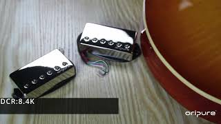 Oripure Alnico 2 Electric Guitar Humbucker Pickup PHL2 M00745 Demo [upl. by Frear997]