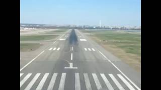 Video of a pilot view of landing at Reagan National Airport [upl. by Orapma842]