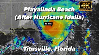 Playalinda Beach After Hurricane Idalia  Titusville Florida  Walkthrough [upl. by Eirroc]