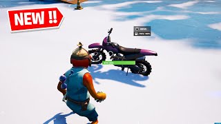 NEW Fortnite Motorcycle Gameplay and locations [upl. by Giguere]