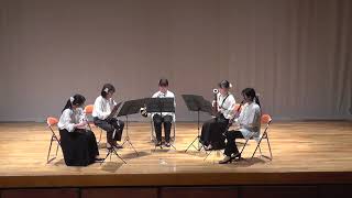 FPoulenc  Novelette in C major arr for wind quintet  愛媛大学交響楽団木管セクション ノヴェレッテ（木管五重奏）プーランク [upl. by Neehsuan]