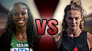 Lieke Klaver vs Rhasidat Adeleke  European Championships 2024 [upl. by Phonsa140]