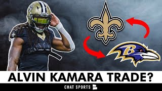 Alvin Kamara Trade Rumors From Bleacher Report Sending The Saints Running Back To The Ravens [upl. by Kannav371]