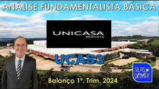 UCAS3  UNICASA IND DE MÓVEIS SA ANÁLISE FUNDAMENTALISTA BÁSICA PROF SILAS DEGRAF [upl. by Gernhard]