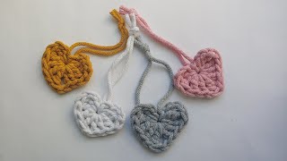 Serduszko na szydełku Zawieszka Wzór nr 1 Crochet heart [upl. by Alli587]