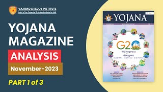 Yojana Magazine November 2023 Part1 Complete Analysis for UPSCState PSC Exams  Vajirao amp Reddy [upl. by Donelson]