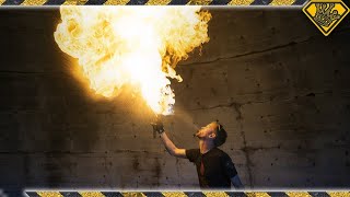 How to Breathe Fire TKOR Dishes On Fire Breathing How To Spit To Fire Eating Fire and More [upl. by Ahsikel588]