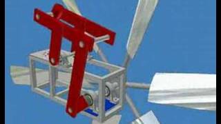 autodesk Inventor wind turbine water pump windmill [upl. by Oitaroh45]