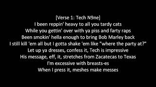 Tech N9ne ft MURS  Hard A Monster Made It  LyricsOnScreen [upl. by Lhamaj]