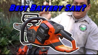 Husqvarna 540i XP Electric Chainsaw Review And Battery Test [upl. by Aixela137]