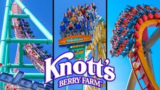 Top 10 Fastest Rides amp Roller Coasters at Knotts Berry Farm [upl. by Solotsopa]