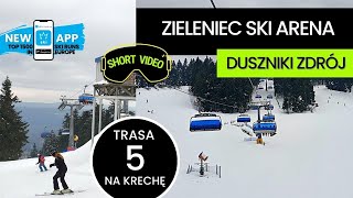 Zieleniec Ski Arena Poland  10 listy TOP 10 czarnych tras w Polsce  trasa 5 skrót zjazdu [upl. by Flann]