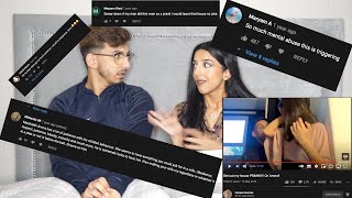 REACTING TO OUR MOST HATED VIDEO  GET OUT MY HOUSE PRANK  FAIZAAN AND AMNA   HARSH COMMENTS [upl. by Kannav]