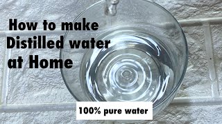 How to make distilled water at home DIY homemade distilled water prime side [upl. by Salter]