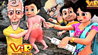 Vir The Robot Boy New Episode  Robot Boy  Vir  Cartoon Video  Veer  Robo Boy Suit On  vir [upl. by Yattirb]