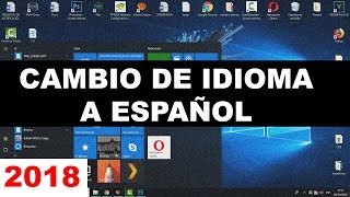 Como cambiar el idioma en windows 10 de ingles a español [upl. by Atsirak480]