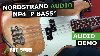 Nordstrand NP4 Precision Bass Pickup Demo [upl. by Jinny]