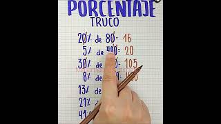 Truco para calcular porcentaje [upl. by Kevon]