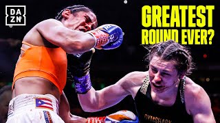 An EXPLOSIVE 10th Round Katie Taylor vs Amanda Serrano [upl. by Rafa]