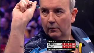 2015 World Darts Championship FINAL Anderson vs Taylor pt 2 [upl. by Lavona]