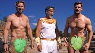 Can a 67 Year Old Dad Beat Bodybuilder Sons in ANCIENT OLYMPICS [upl. by Aral]