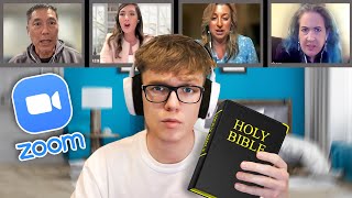 Reading The BIBLE In ATHEIST Zoom Class [upl. by Lletnohs825]