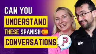 📚😱 CAN YOU UNDERSTAND THESE INTERMEDIATE CONVERSATIONS  SPANISH CONVERSATION amp LISTENING PRACTICE [upl. by Tallu835]