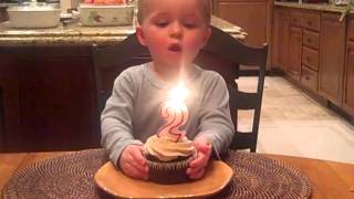 Little boy cant blow out birthday candle [upl. by Forlini]