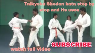 TAIKYOKU SHODAN KATA TUTORIAL STEP BY STEP and its USES KARATE [upl. by Honebein]