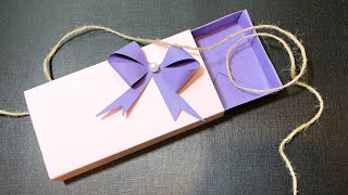 DIY  Paper Gift Box  Origami box 🎁 [upl. by Nnaasil]