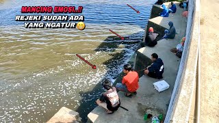 Rejeki sudah di atur Mancing di muara jadi sarang ikan besar berkumpul [upl. by Sairu874]