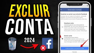 Como EXCLUIR CONTA DO FACEBOOK DEFINITIVAMENTE 2024 Atualizado [upl. by Cappello]