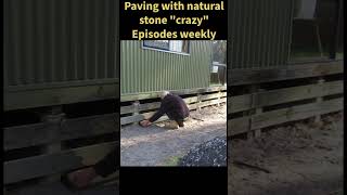 How to Build a Natural Sandstone Walkway DIY  Flagstone PavingShorts [upl. by Lihka]