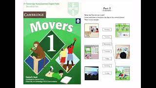 Cambridge Movers 1  Test 2  Listening part 3  Cambridge Young Learners English Tests [upl. by Navad419]